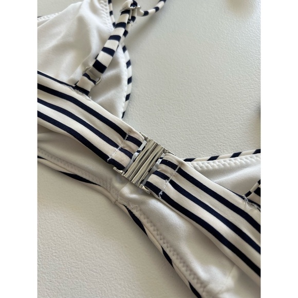 H&M nautical white and dark navy swim top - Picture 5 of 8